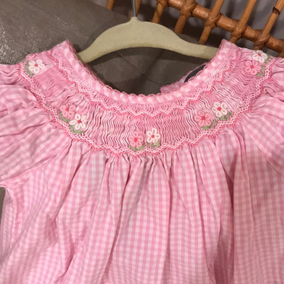 NWOT Smocked Pink Les Petite Soleils Dress - Picture 2 of 3